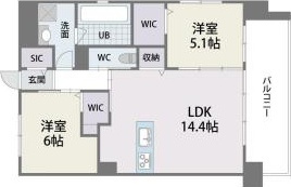 ヴァンヴェール大濠の間取り