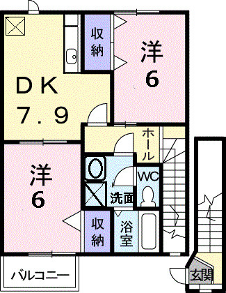 カーサプラシードの間取り