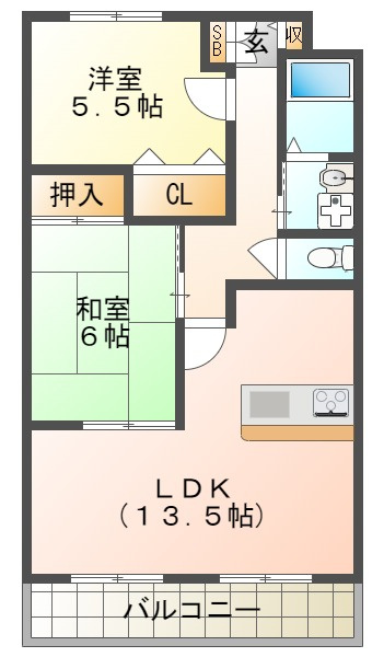 オークヒルズ山口の間取り