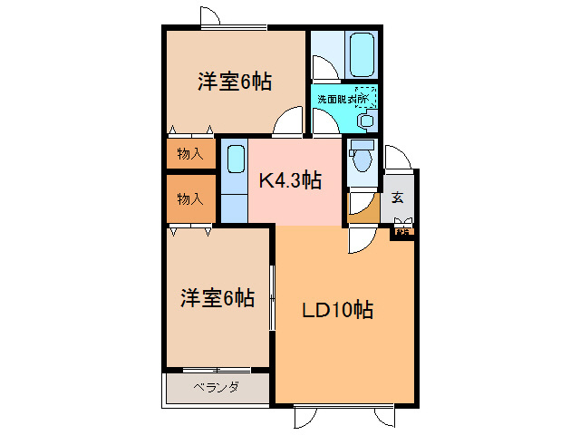 アプローズⅢの間取り