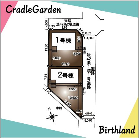 新築戸建・新築建売　郡山市富久山町久保田第30　行健小・行健中の区画図|駐車スペースは2台可能です！（車種による）郡山駅へのアクセス良好な立地です！