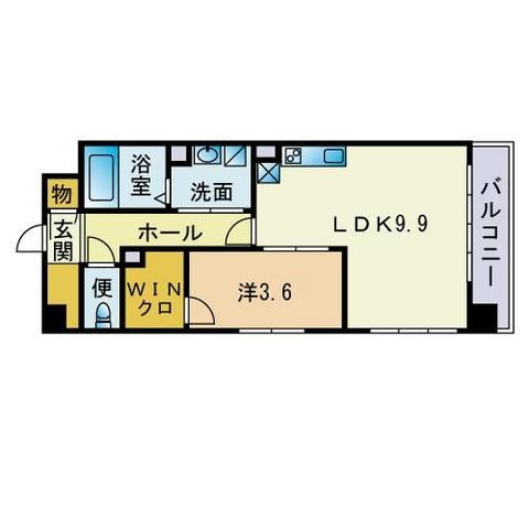 Ａｄｅｎ箱崎駅前の間取り|間取図