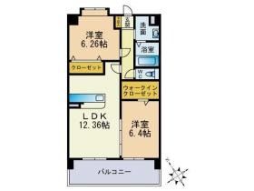スカイシャトレ曰佐の間取り|間取り図