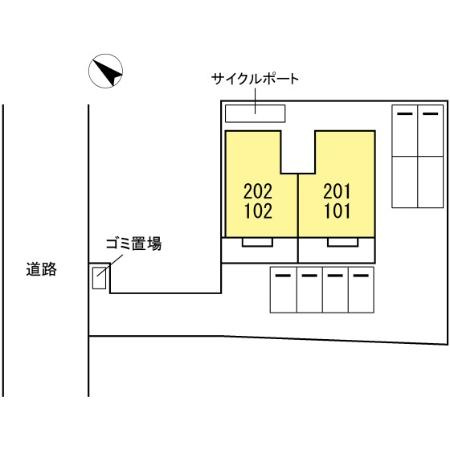 リバーサイド志免の区画図