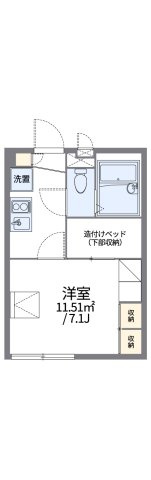 レオパレスＳＨＩＯＫＡＺＥⅡの間取り