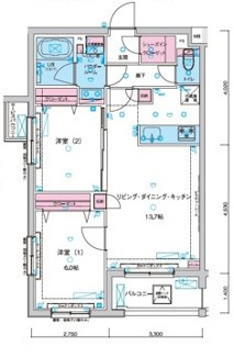 【間取り】 | GENOVIA板橋東⼭町skygarden | 間取りです。