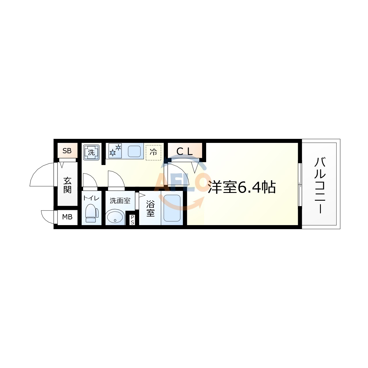プレサンス梅田北ディアの間取り|プレサンス梅田北ディア　間取り