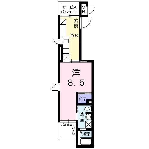 カーサの間取り|間取りです。