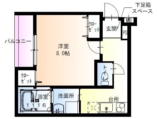 フジパレス尼崎常光寺の間取り