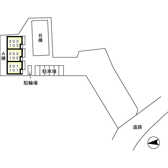 ラフィーネの区画図