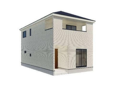 ●鈴鹿市神戸 第9 新築戸建の外観パース