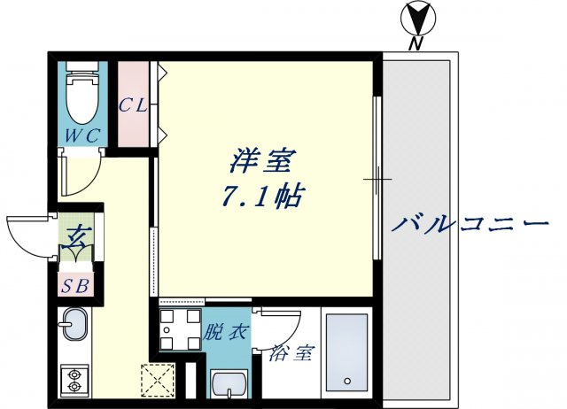 ステディ八戸の里の間取り