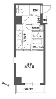【間取り】 | ニューシティアパートメンツ南千住 | 間取りです。