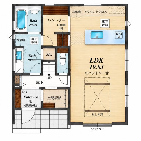 川越市上戸新町　3期の間取り