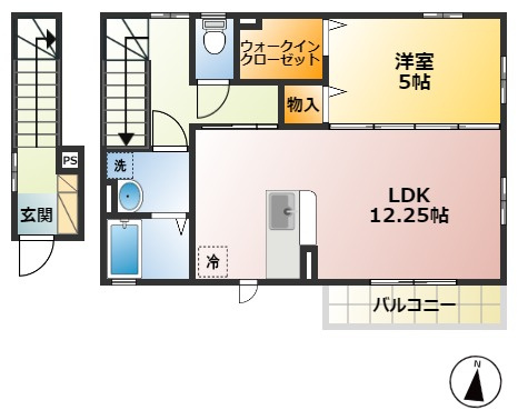 ボヌール Fの間取り