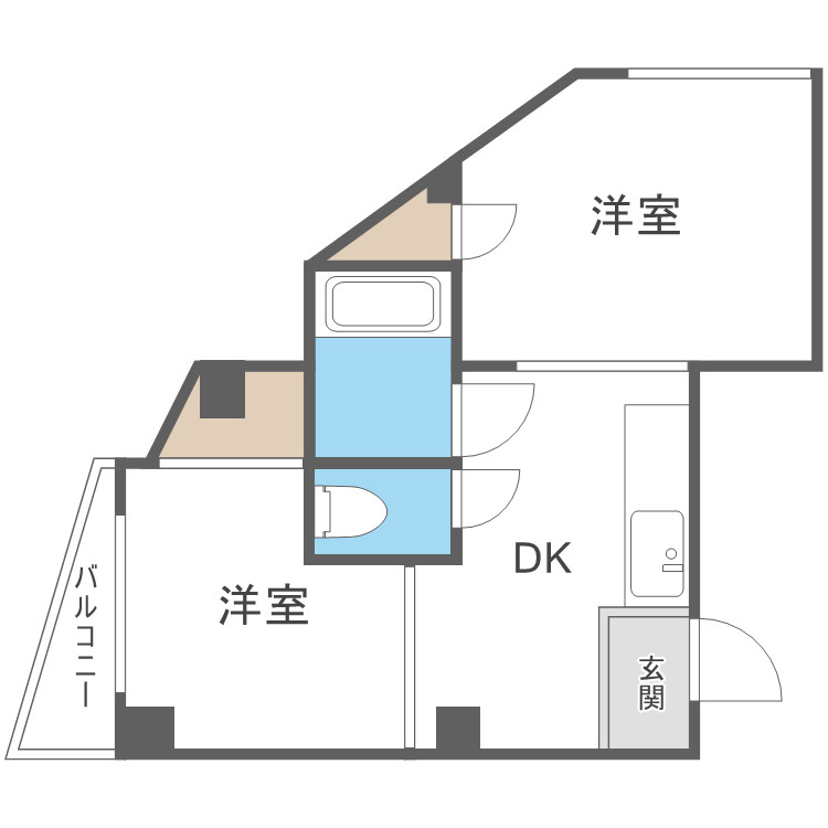 藤田ホワイトマンションの間取り