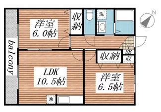 【間取り】 | サンライズ万葉B棟
