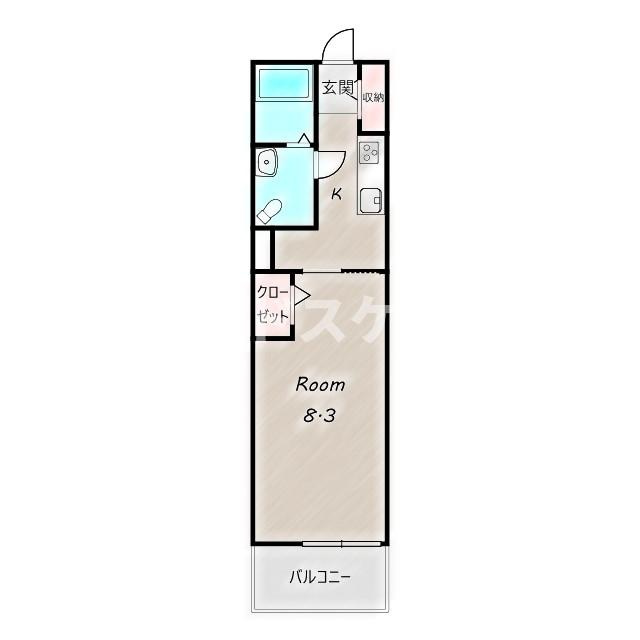 サウス　グレースマンションの間取り|高崎、前橋のお部屋探しはエンドスケープまで！お客様の理想お聞かせ下さい♪