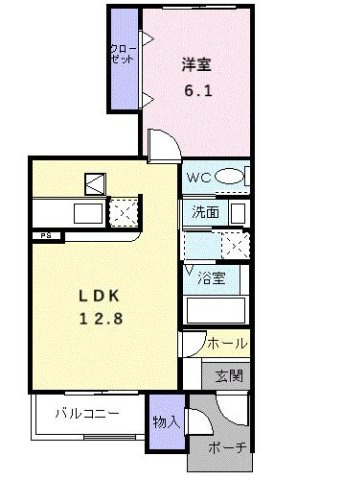 【間取り】 | ラフィーネＢ | 是非エイブル宇都宮東店へ！TEL028-614-3103