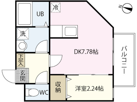 MOVE庚午北壱番館の間取り