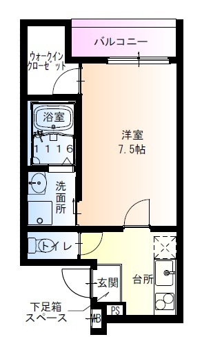 フジパレス天王寺東Ⅱ番館の間取り