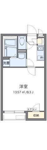 【間取り】 | クレイノサンライズ楠 | 代表的な間取のため実際の間取とは異なる場合があります