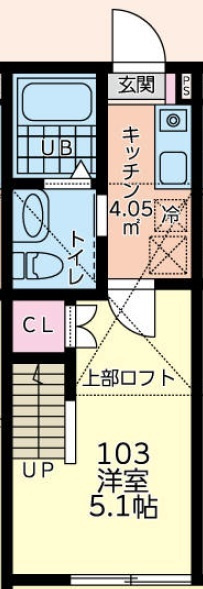 丘の上フルールの間取り