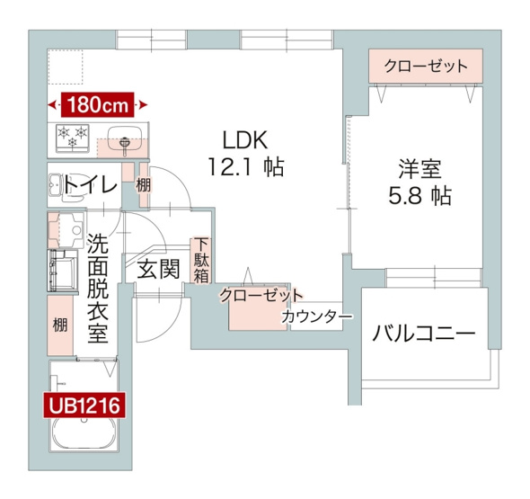 【間取り】 | アオテラス目黒 | 人気の１LDK