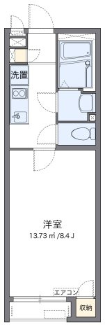 【間取り】 | クレイノ吉見ノ里Ⅰ | 代表的な間取のため実際の間取とは異なる場合があります