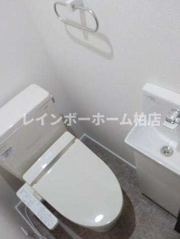 特典：仲介手数料が無料です!!のトイレ|清潔感のあるトイレです