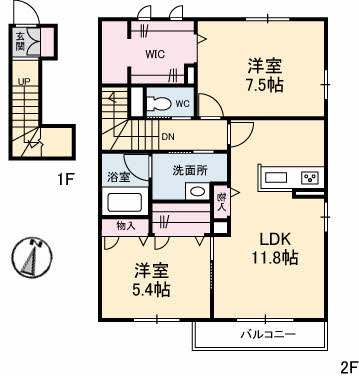 フォーブル弐番館の間取り