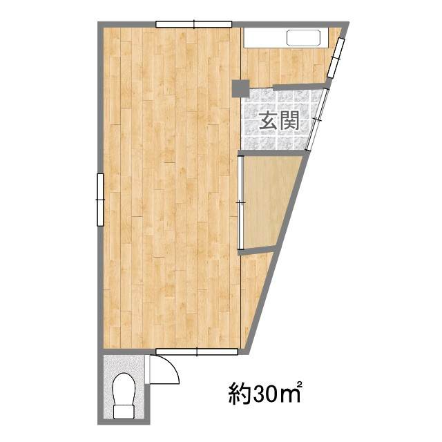 大東町１丁目平屋店舗の間取り
