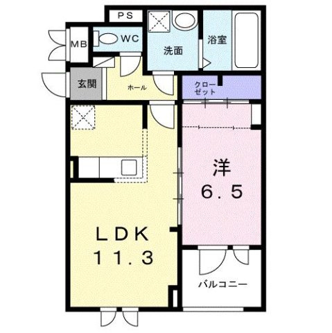 【間取り】 | キャスロック北花田