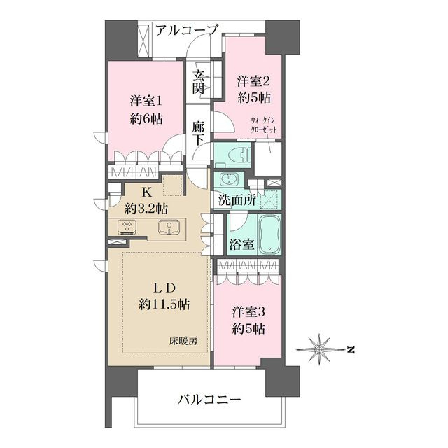 ジオ深川住吉の間取り