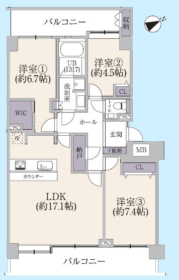 ヒルズ大森の間取り