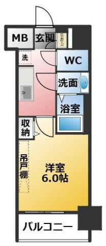 プレサンス名古屋ルクソリアの間取り