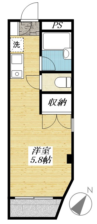 タウンフレッチェ高幡の間取り