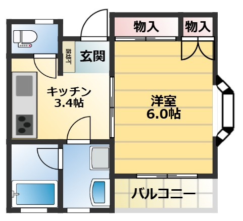 フジエール日進の間取り