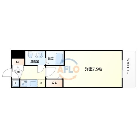 アドバンス江坂東デパールの間取り|アドバンス江坂東デパール　間取り