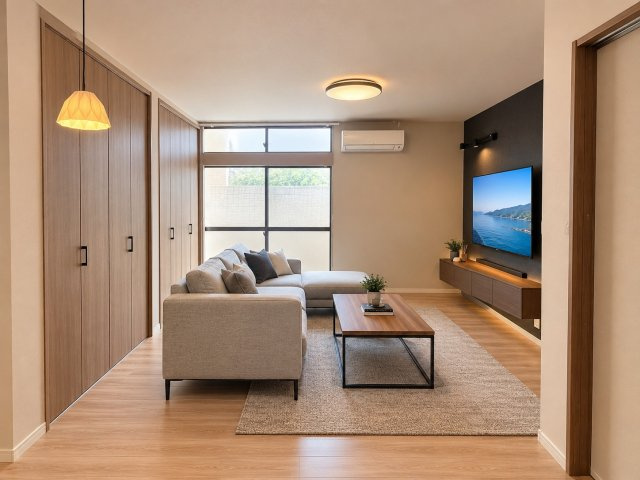 吉藤2丁目　リノベーション住宅のその他|リビングのＡＩイメージ画像です。（家具は付属しておりません）