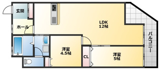 【間取り】 | アーク八戸ノ里