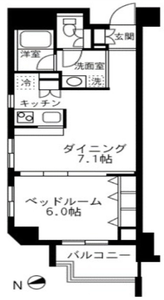 イーリスコート桜上水の間取り