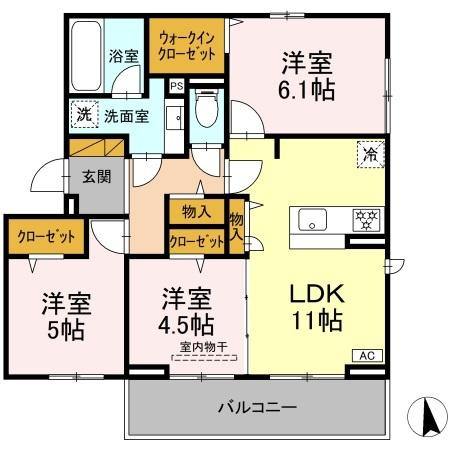 【間取り】 | Maison Amie A