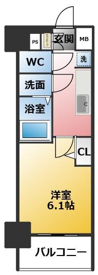 プレサンス太閤通駅前デュプルの間取り