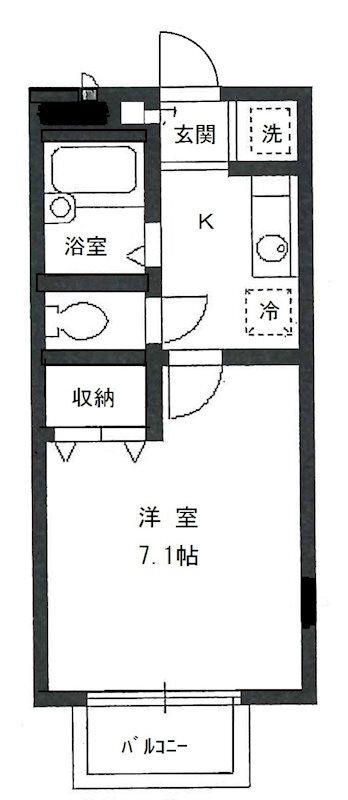 エスティハウス代沢A棟の間取り|間取りです。