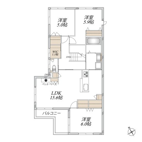 （仮称）荒川区東尾久メゾンの間取り|★間取図★