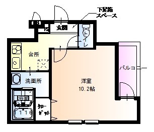 フジパレス駒川中野Ⅱ番館の間取り