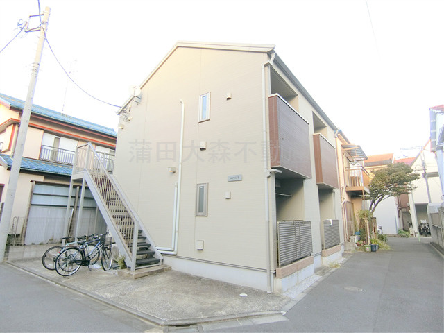 WINGⅡの外観|2011年9月築　木造地上2階建ての人気賃貸オススメ
東京都大田区大森東3丁目京浜急行本線大森町駅徒歩13分、梅屋敷駅徒歩13分