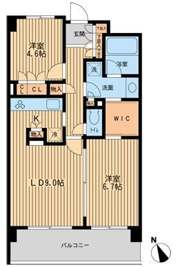ＨＦ若林公園レジデンスの間取り