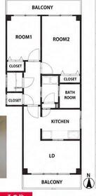 桜新町スカイマンションの間取り